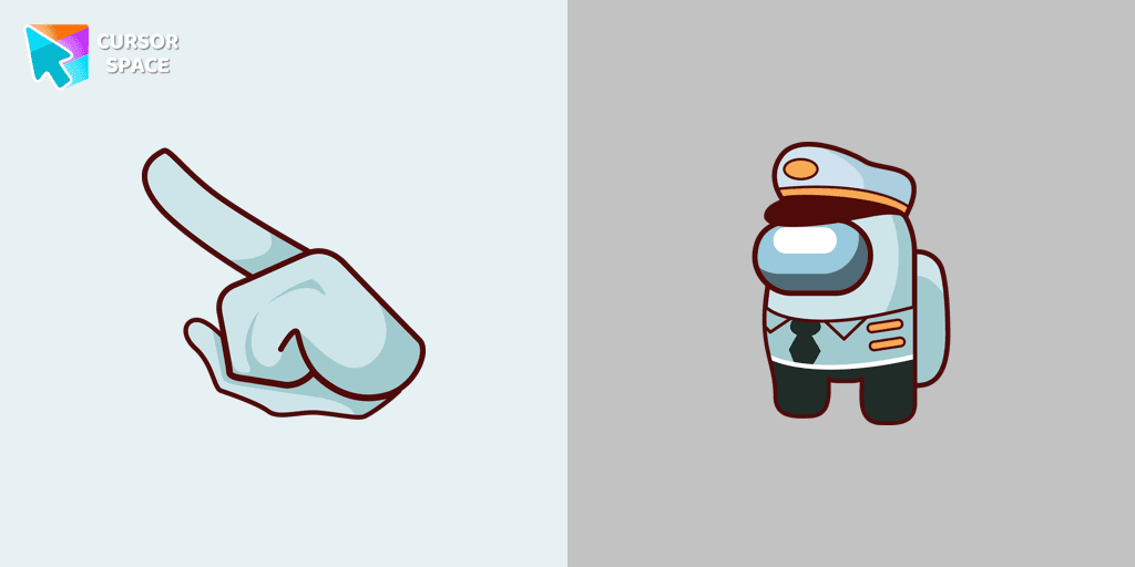 Among Us Captain Character cursor cursor pack